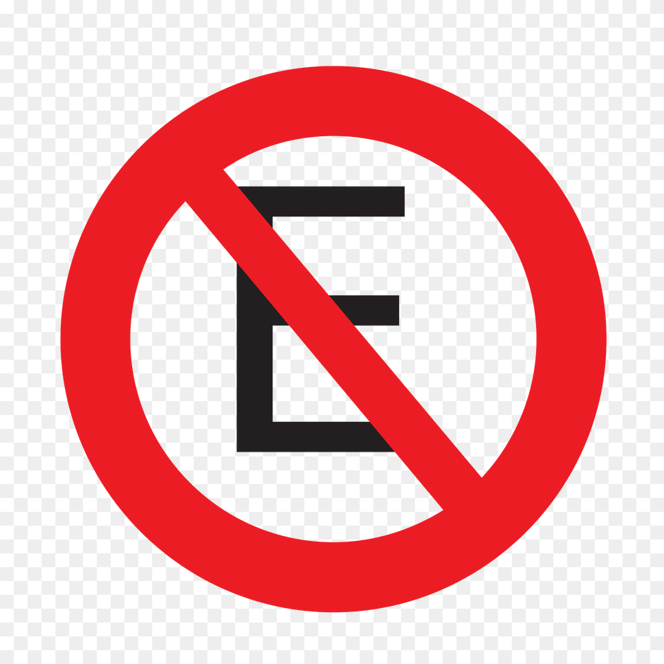 No Parking Sign In Uruguay Clipart, Symbol, Road Sign Free Png Download
