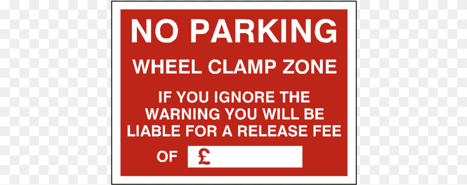 No Parking Wheel Clamp Fine Sign Parking Visiteurs, Symbol, Advertisement, Poster, Text Free Transparent Png
