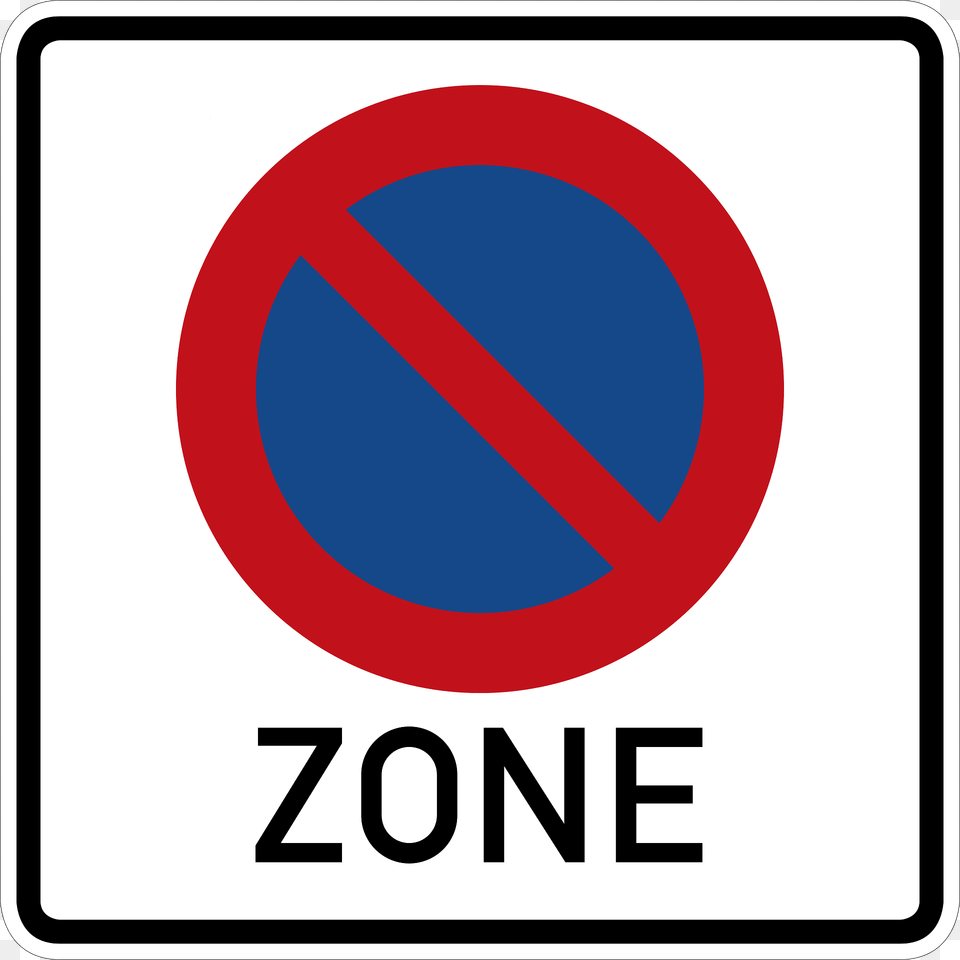 No Parking Zone Clipart, Sign, Symbol, Road Sign Png Image