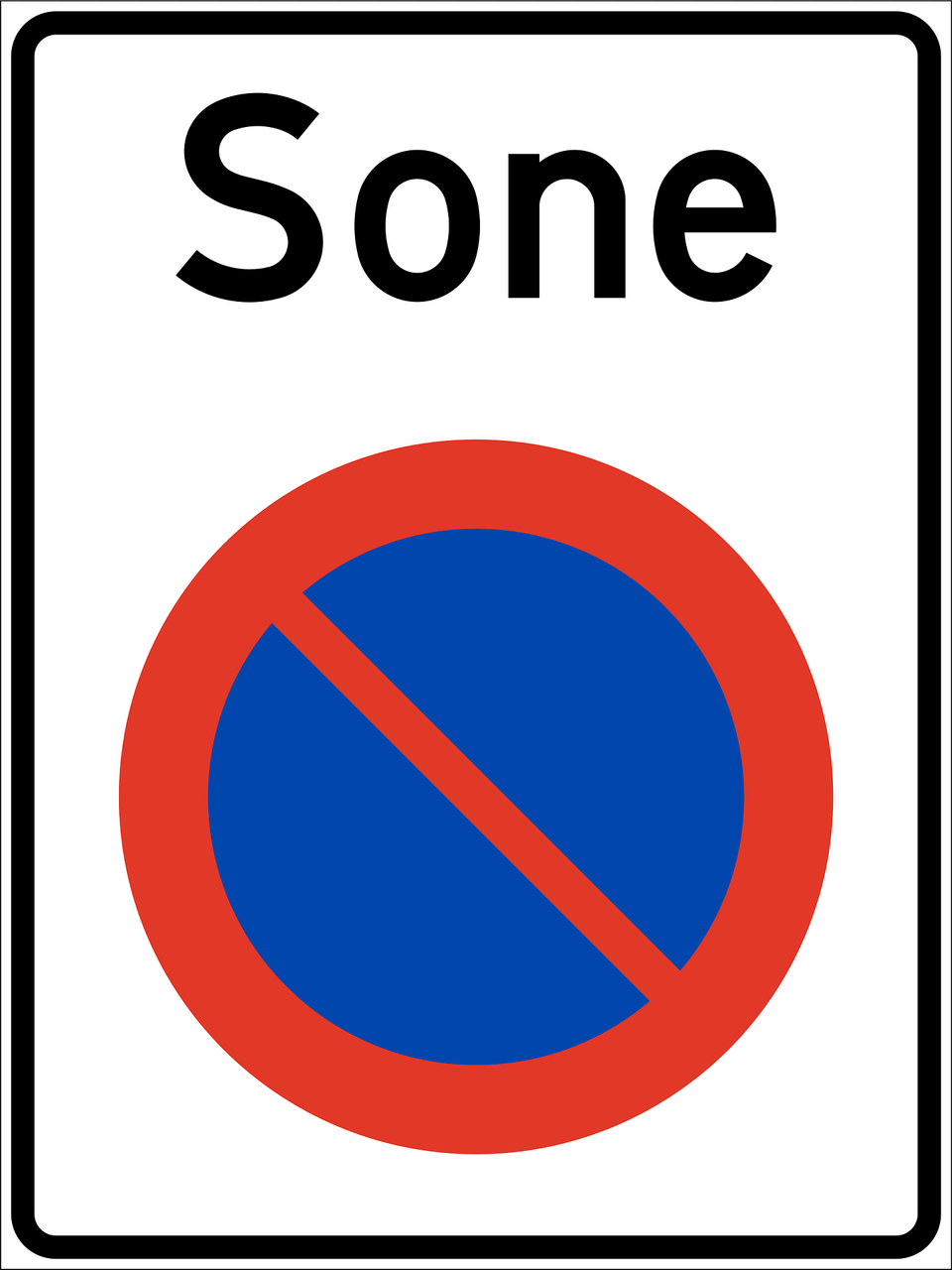 No Parking Zone Sign In Norway Clipart, Road Sign, Symbol, Stopsign Png Image