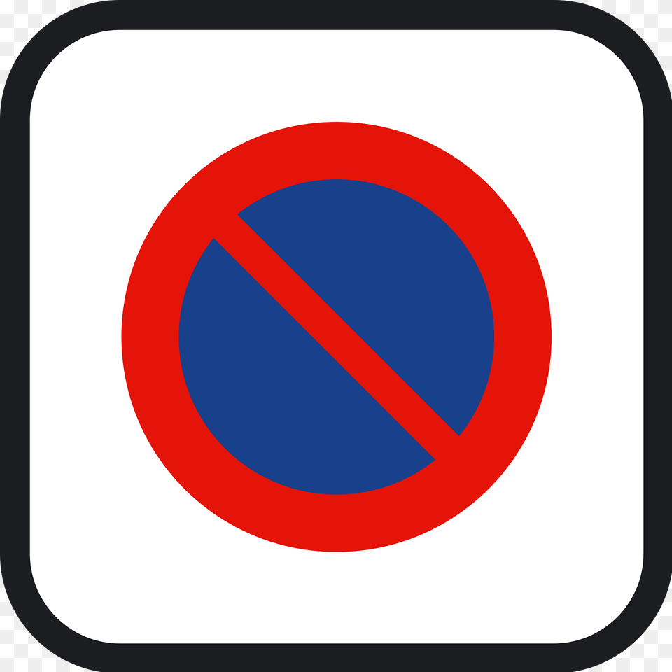 No Parking Zone Sign In Spain Clipart, Symbol, Road Sign Free Transparent Png