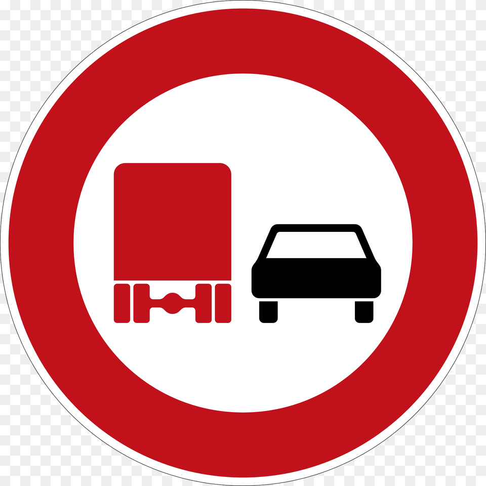 No Passing By Vehicles Over 35 T Clipart, Sign, Symbol, Road Sign, Disk Png
