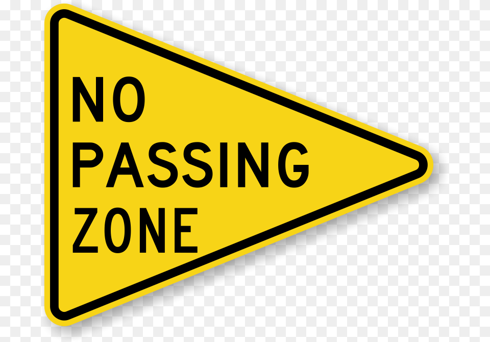 No Passing Zone No Passing Zone Sign Clip Art, Symbol, Road Sign, Blackboard Free Png Download