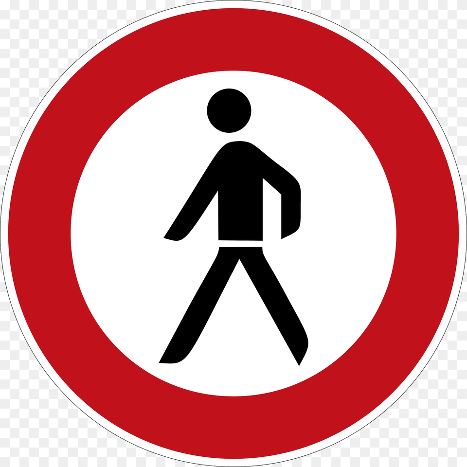 No Pedestrians Permitted Clipart, Sign, Symbol, Road Sign, Adult Free Png