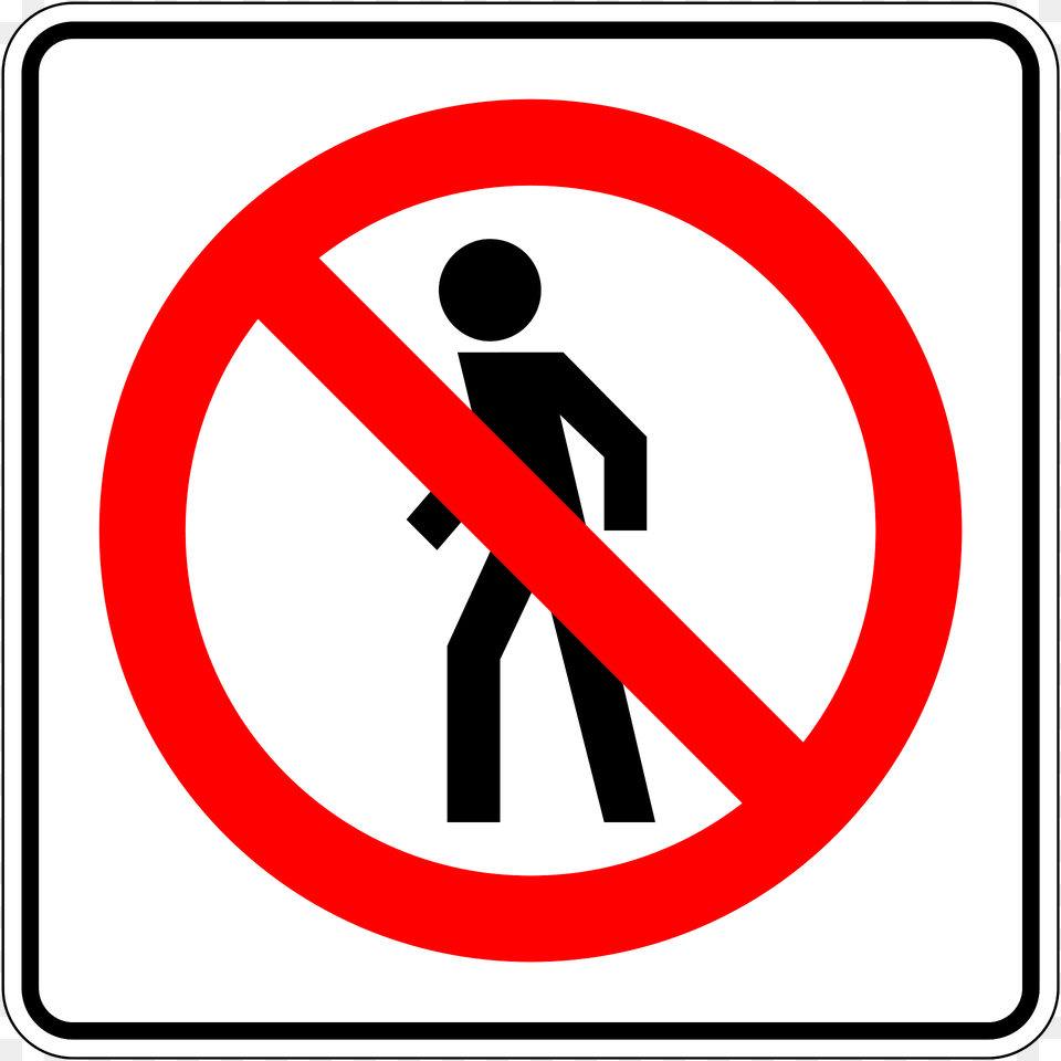No Pedestrians Sign In Mexico Clipart, Symbol, Road Sign Free Png