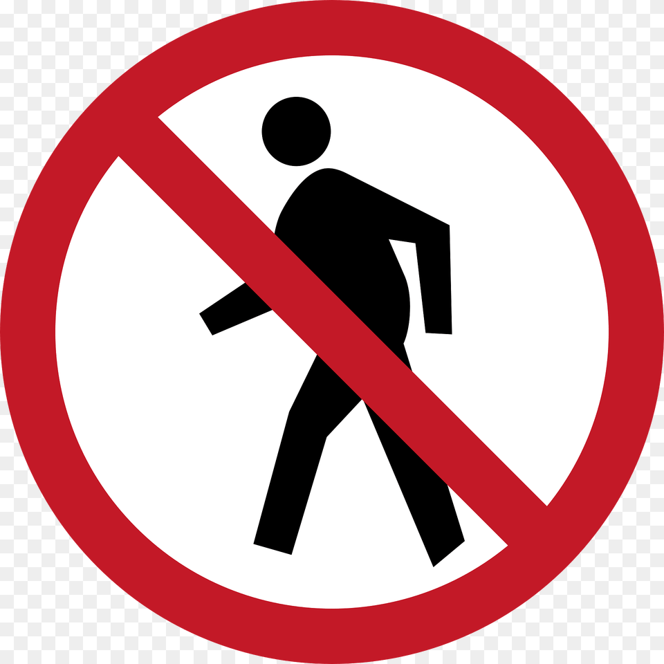 No Pedestrians Sign In Philippines Clipart, Symbol, Road Sign Png Image