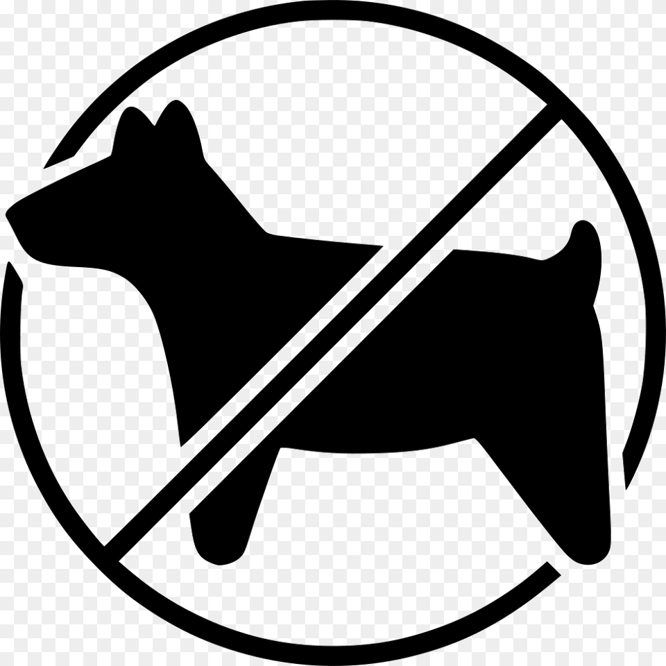 No Pets Allowed Ban Bossy, Silhouette, Stencil Png Image