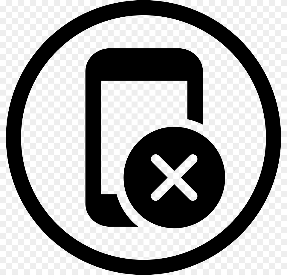 No Phone Cross, Symbol, Sign, Stencil, Ammunition Free Png