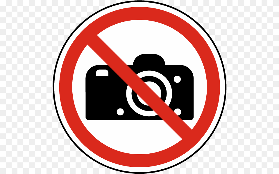 No Photography Label, Sign, Symbol, Road Sign Free Png Download