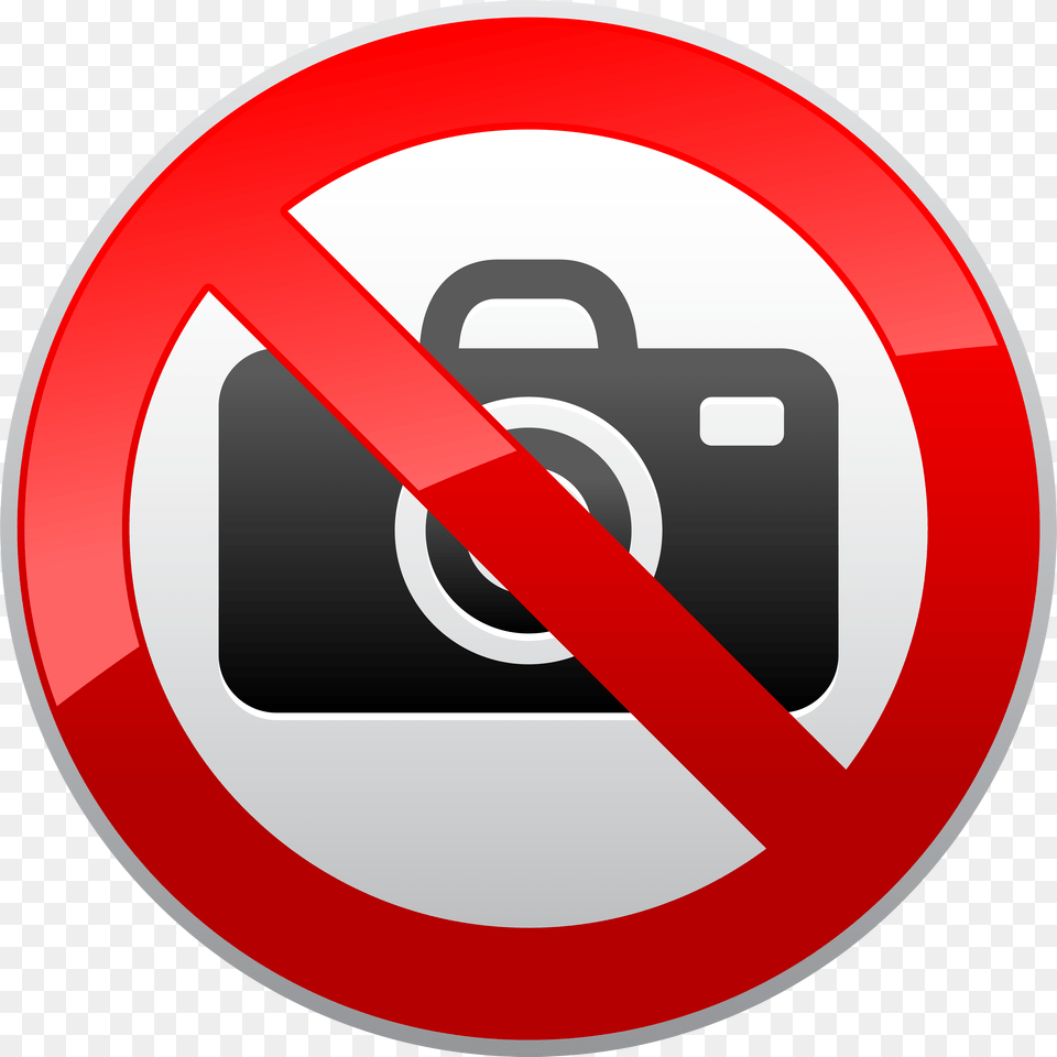 No Photography Prohibition Sign Clipart Market Signs And Symbols, Symbol, Bag, Road Sign Png Image
