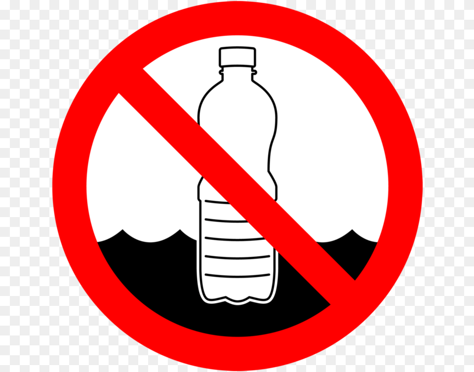 No Plastic Bottles No Plastic Bottles, Bottle, Symbol, Water Bottle, Beverage Free Png