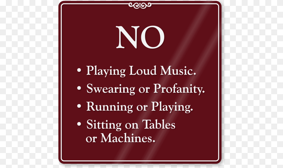 No Playing Loud Music Sign Sign, Text, Advertisement, Poster Free Transparent Png
