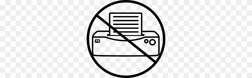 No Printer Icon Clip Art Vector, Computer Hardware, Electronics, Hardware, Machine Free Transparent Png