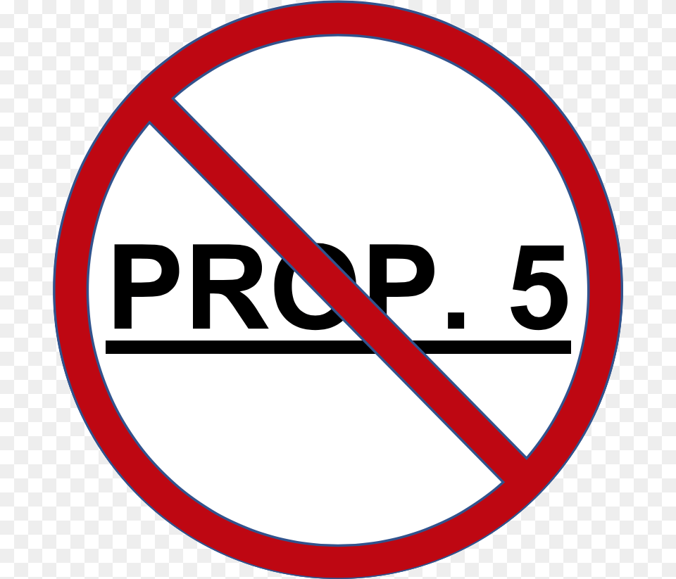 No Prop 5 No Global Warming Sign, Symbol, Road Sign, Disk Png Image