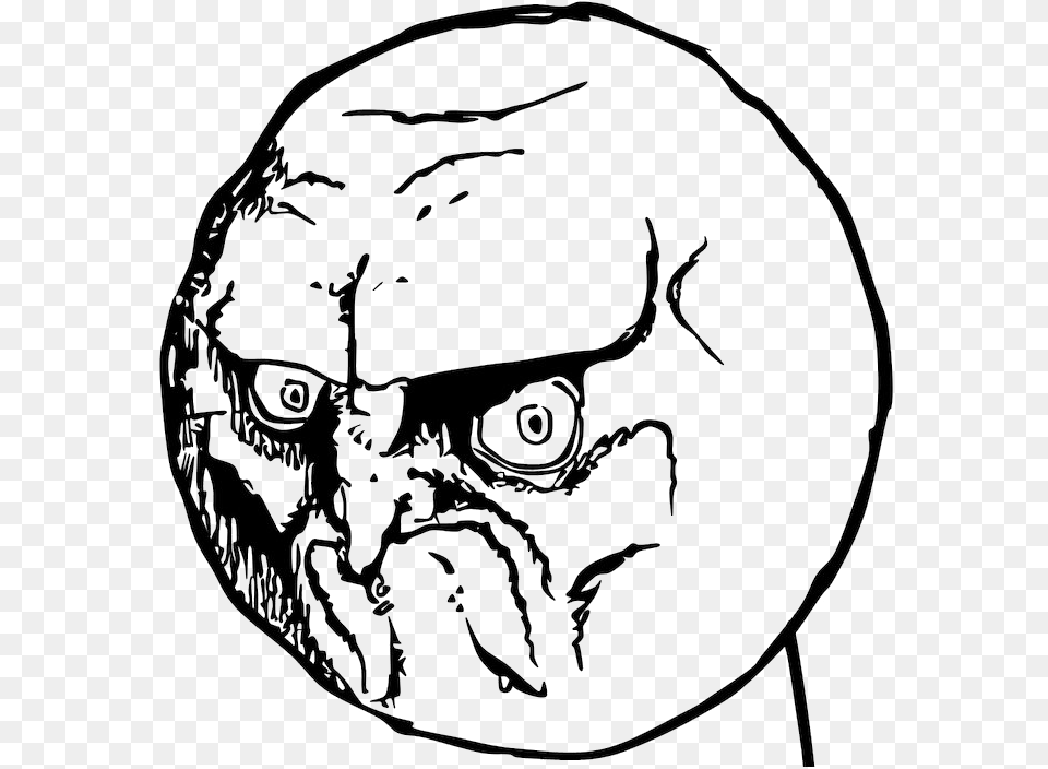 No Rage Face Photos Angry Face Meme, Art, Drawing, Helmet Png