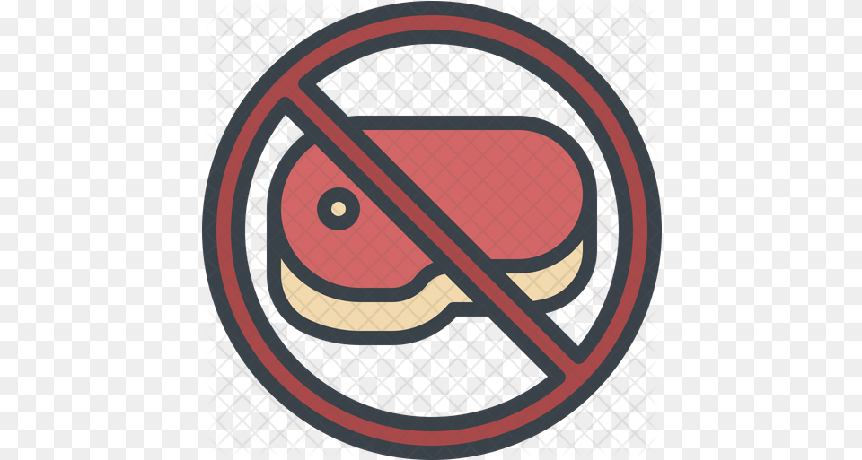 No Raw Meat Icon Avoid Crowd Icon, Machine, Spoke, Emblem, Symbol Png