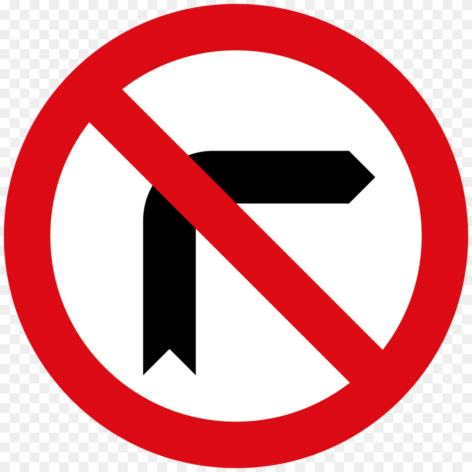 No Right Turn Sign In Liberia Clipart, Road Sign, Symbol Png Image