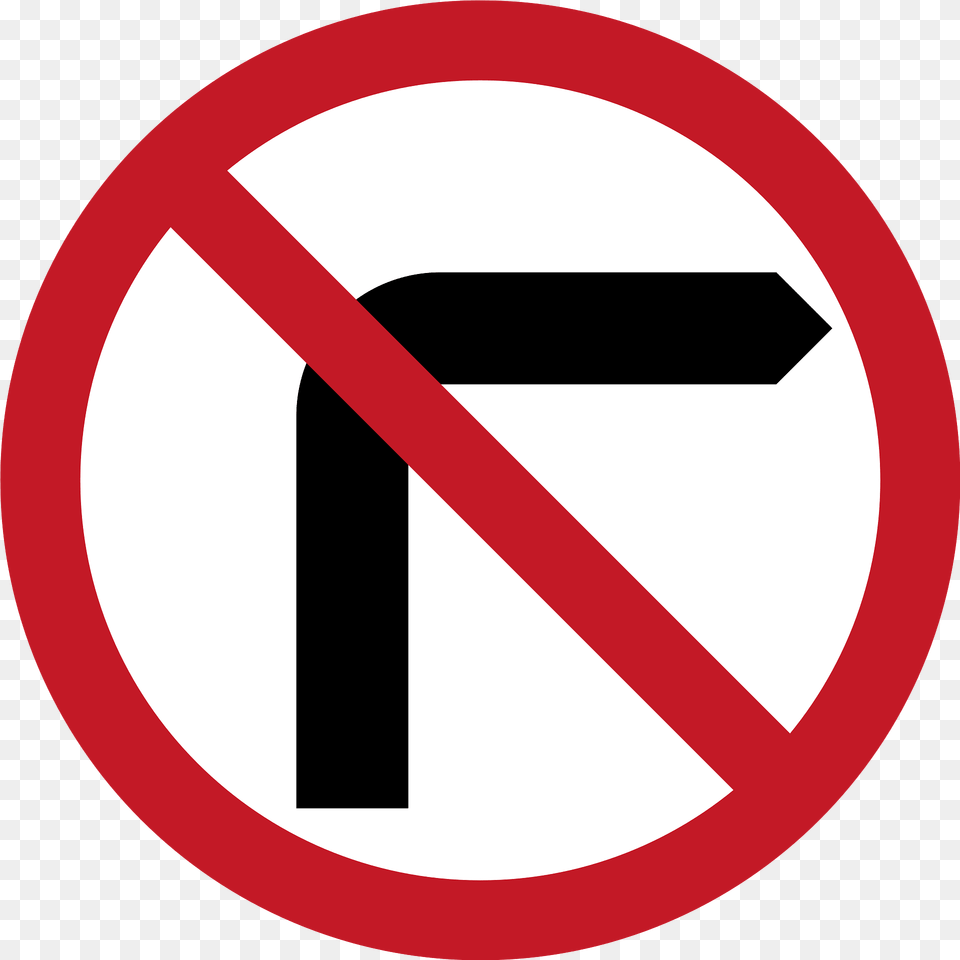 No Right Turn Sign In Philippines Clipart, Symbol, Road Sign Free Png Download