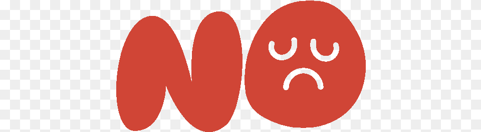 No Sad Face Inside In Red Bubble Letters Gif No Dot, Logo, Text Png