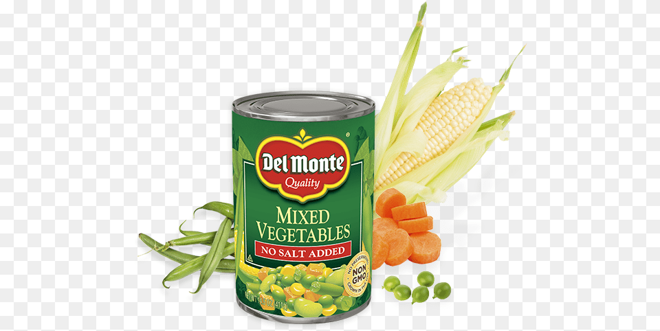 No Salt Added Mixed Vegetables Calories Canned Del Monte Nutrition, Can, Tin, Food, Produce Free Transparent Png