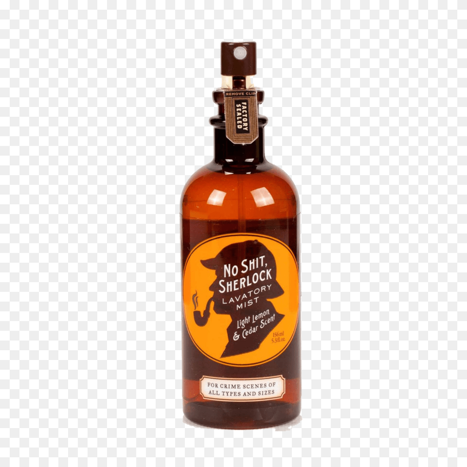 No Shit Sherlock Lavatory Mist Off The Wagon Shop, Bottle, Alcohol, Beverage, Liquor Free Png Download