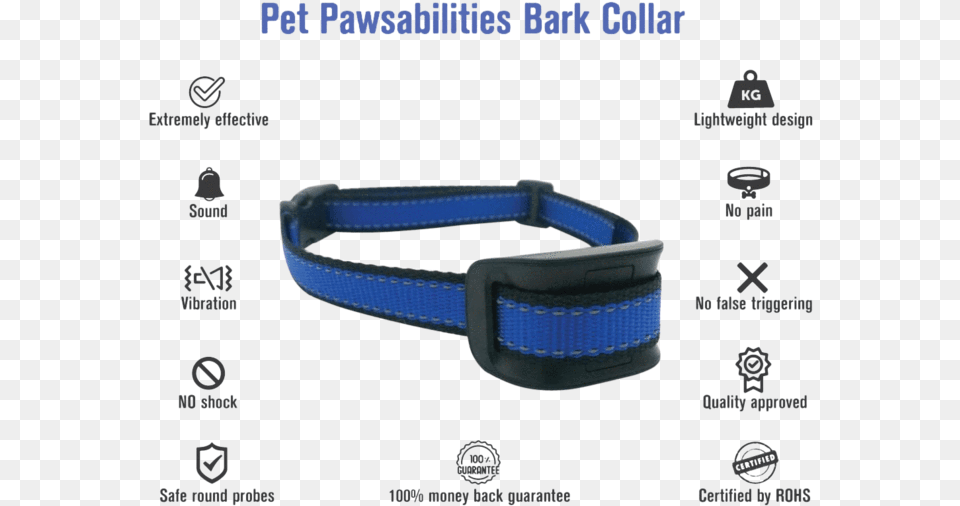 No Shock Humane Bark Control Collar For 10 120lb Dogs Strap, Accessories, Belt Free Transparent Png