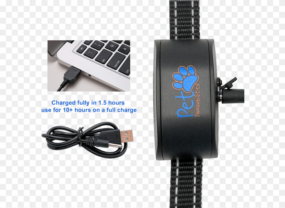 No Shock Rechargeable Water Resistant Bark Control Usb Cable, Adapter, Microphone, Electronics, Electrical Device Png