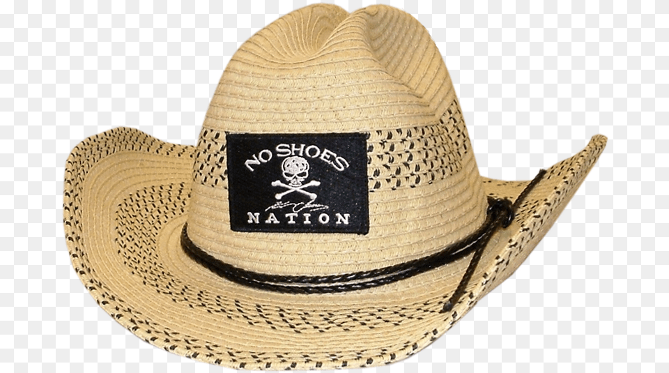 No Shoes Nation Straw Hat, Clothing, Cowboy Hat, Sun Hat Png
