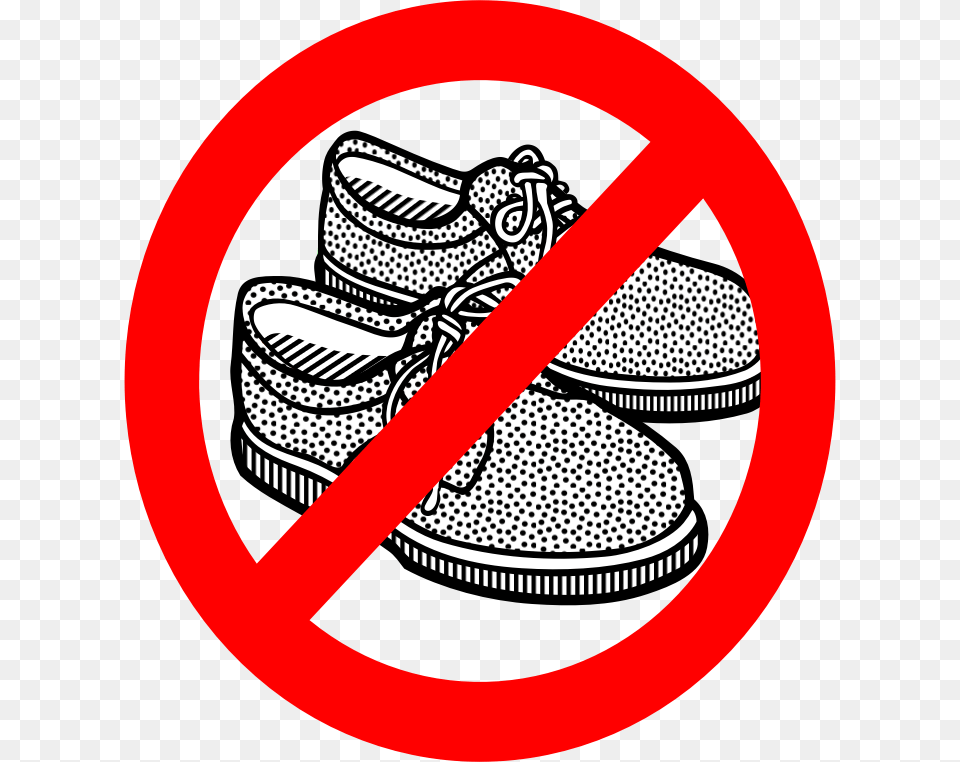 No Shoes No Shoes Clip Art, Clothing, Footwear, Shoe, Sneaker Free Png Download