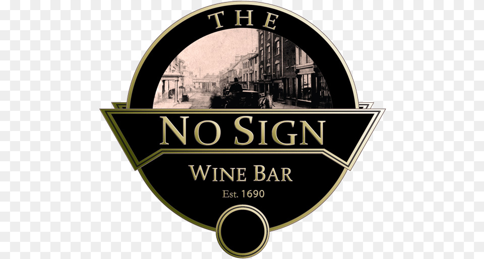 No Sign Bar Live Music Venue Food Wine Label, Symbol, Badge, Logo, Factory Free Transparent Png
