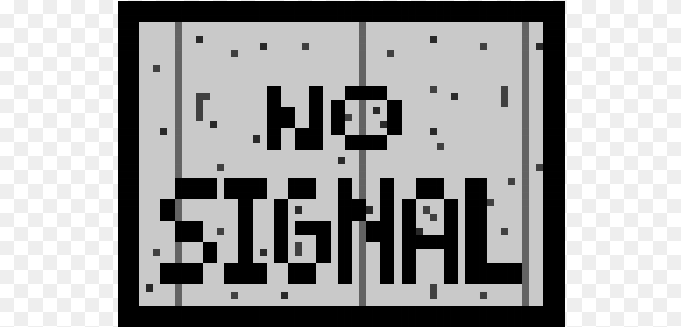 No Signal Pixel Art, Stencil, Scoreboard, Text Free Png