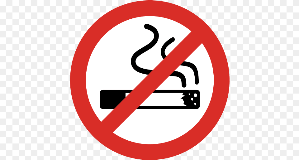 No Smoking Area Icon And Svg Vector Language, Sign, Symbol, Road Sign, Disk Free Png Download