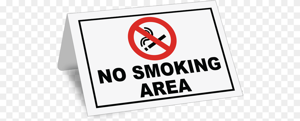 No Smoking Area Tent Sign Transparent No Smoking No Smoking Zone Logo, Symbol, Scoreboard Free Png Download