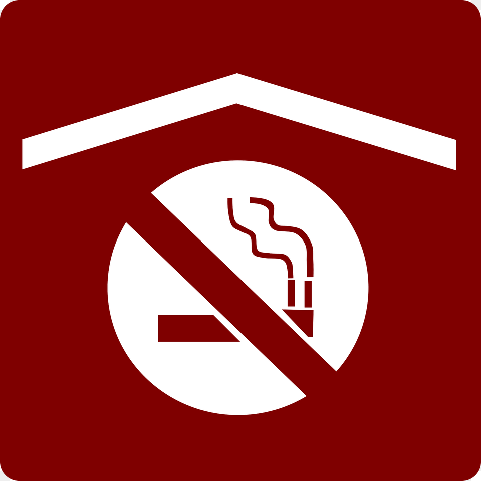 No Smoking Clipart, Sign, Symbol, Road Sign, Maroon Free Png Download
