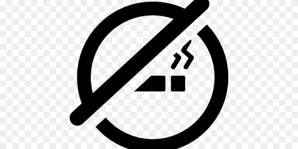No Smoking Clipart Black And White, Gray Free Png