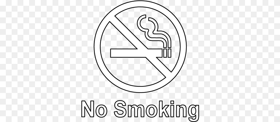 No Smoking Decal Sign Black No Smoking Sign, Symbol, Logo Free Png