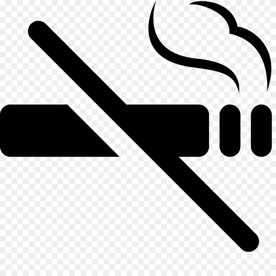 No Smoking Icon, Gray Free Png