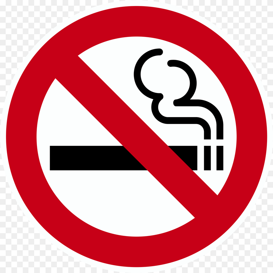 No Smoking Icon White Background No Smoking, Sign, Symbol, Road Sign Free Png