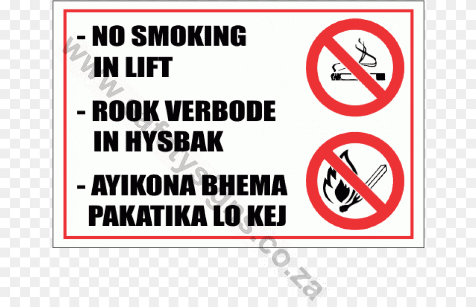 No Smoking In Lift Sign Safety Signs And Symbols, Symbol, Road Sign Free Png