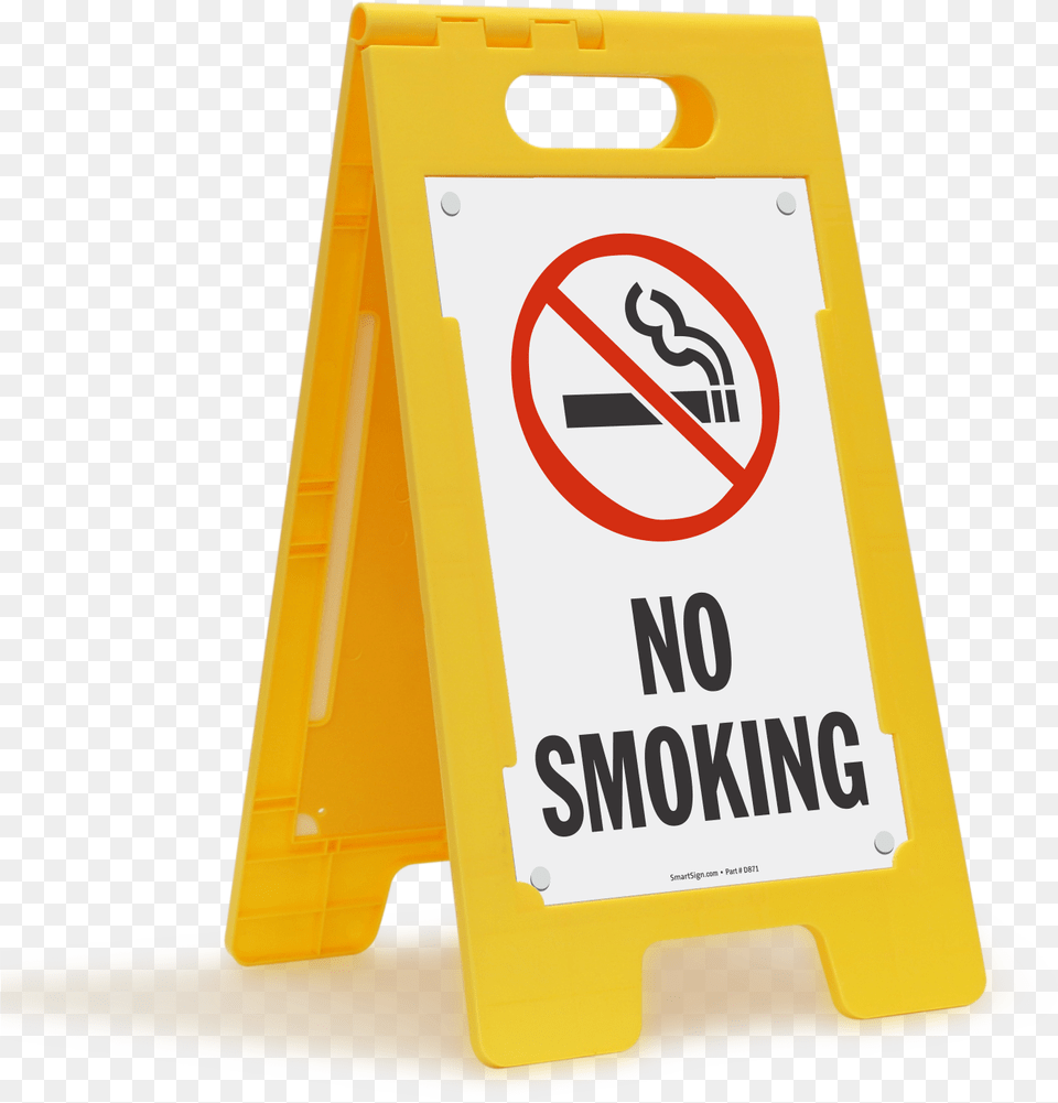 No Smoking Standing Floor Sign Sku Sf 0134 Mysafetysigncom Safety Signs No Smoking, Fence, Symbol, Barricade Free Transparent Png