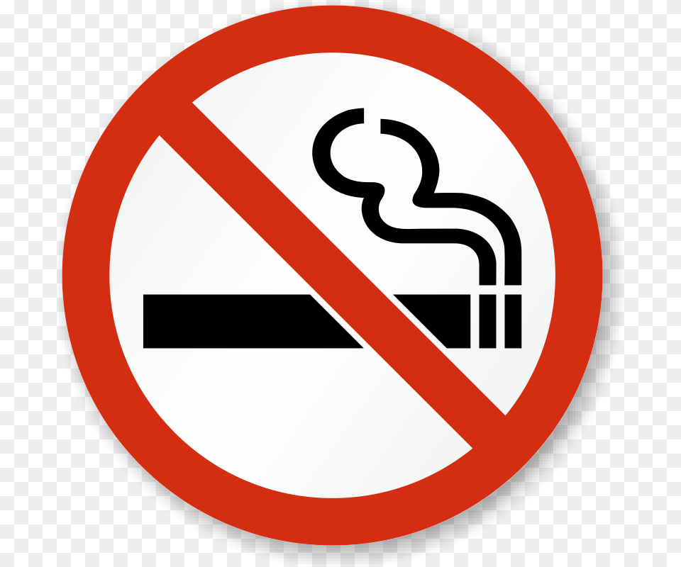 No Smoking Stickers No Smoking Sign Symbol, Road Sign Free Png