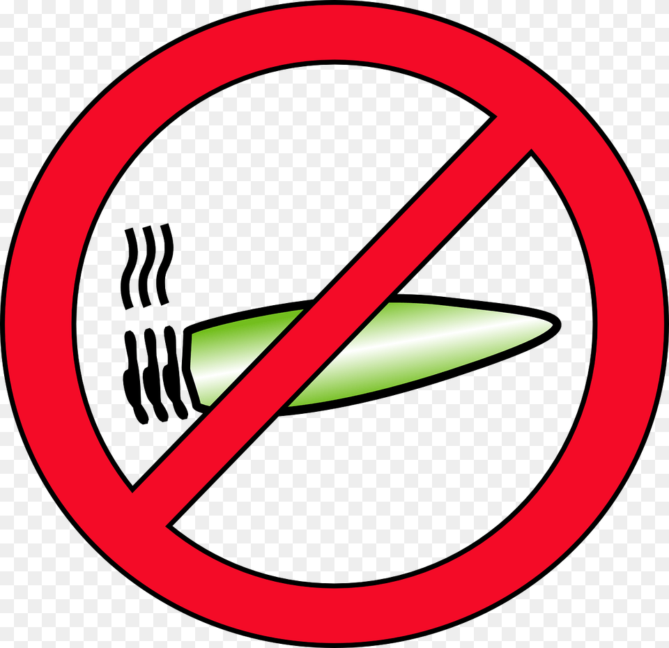 No Smoking Weed, Sign, Symbol, Road Sign, Weapon Free Transparent Png