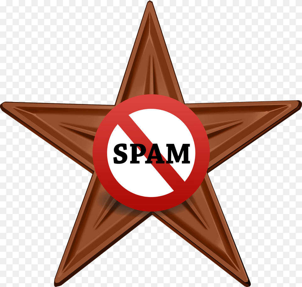 No Spam Barnstar Hires, Star Symbol, Symbol Png