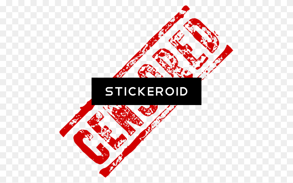 No Stamp Censored Sign, Sticker, Dynamite, Weapon Free Transparent Png