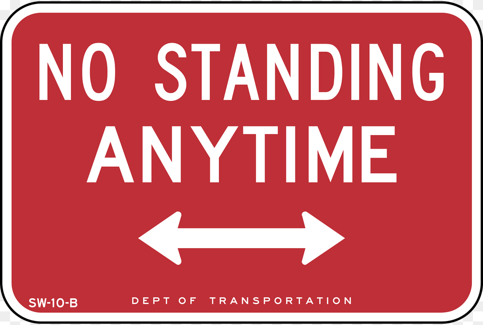 No Standing Any Time New York City Clipart, Sign, Symbol, First Aid, Road Sign Png