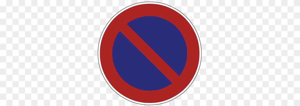 No Stopping Sign, Symbol, Road Sign, Disk Free Png Download