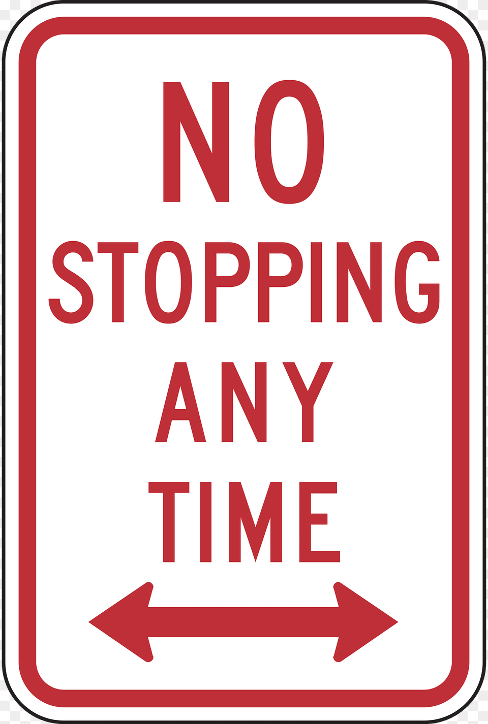 No Stopping Any Time New York State Clipart, Sign, Symbol, Road Sign, First Aid Free Png Download