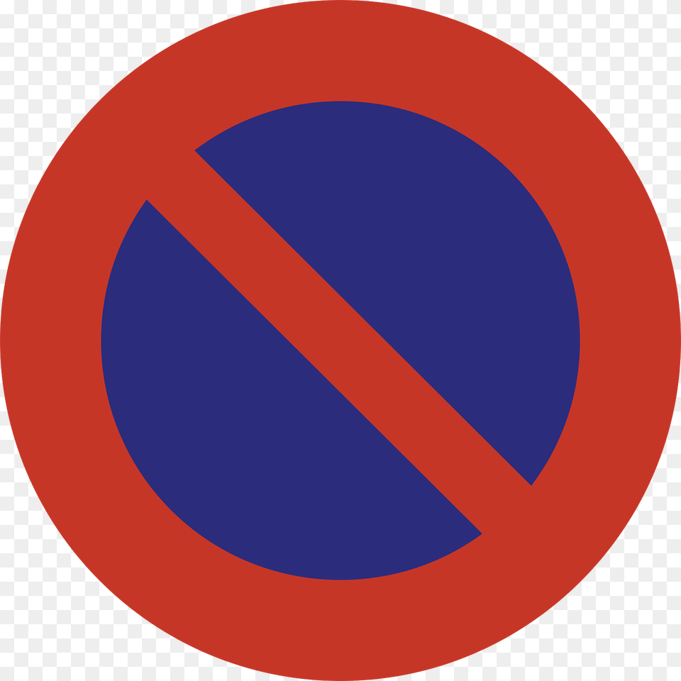 No Stopping Clipart, Sign, Symbol, Road Sign, Disk Png Image