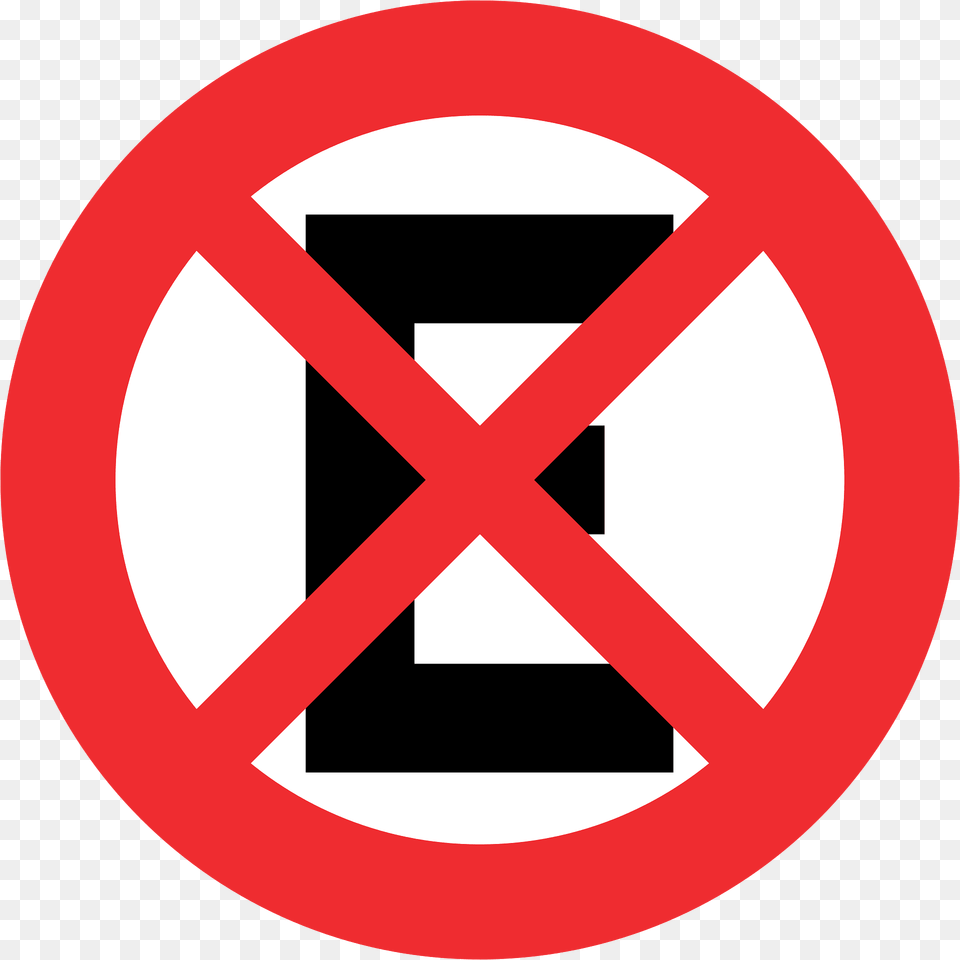No Stopping Sign In Chile Clipart, Symbol, Road Sign Png