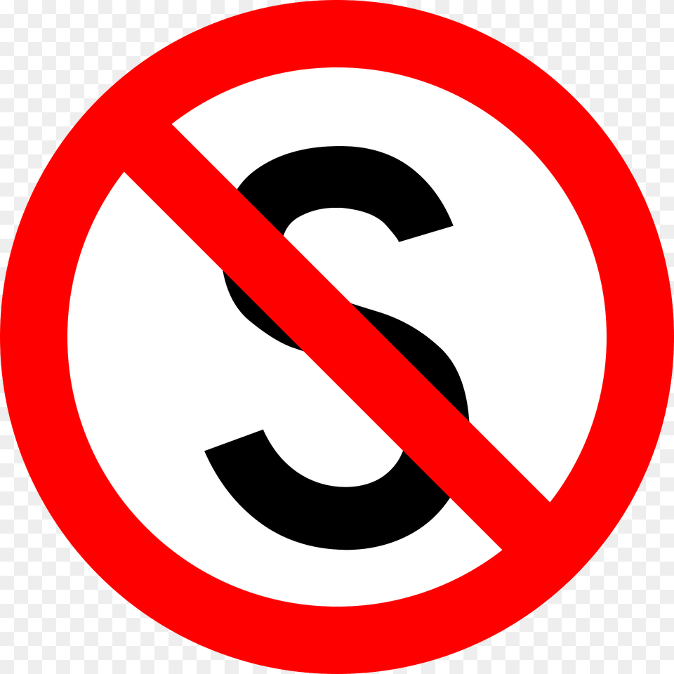 No Stopping Sign In Indonesia Clipart, Symbol, Road Sign Png Image